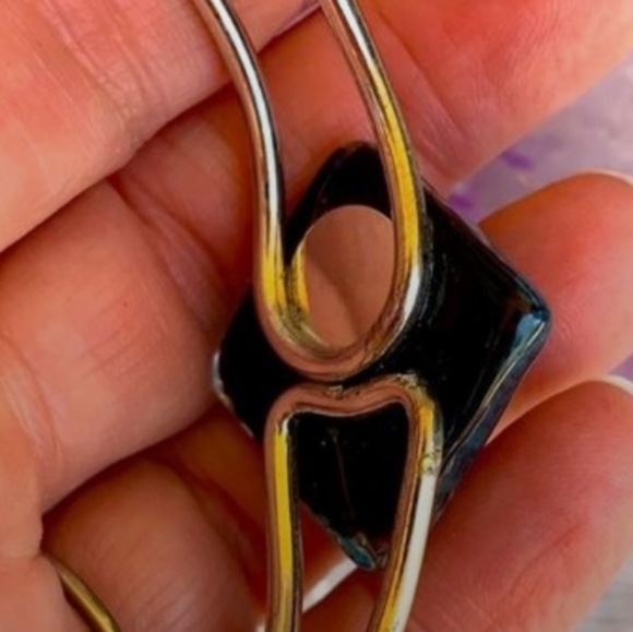 Lampwork Floral Art Glass Clamper Bracelet - Picture 9 of 10